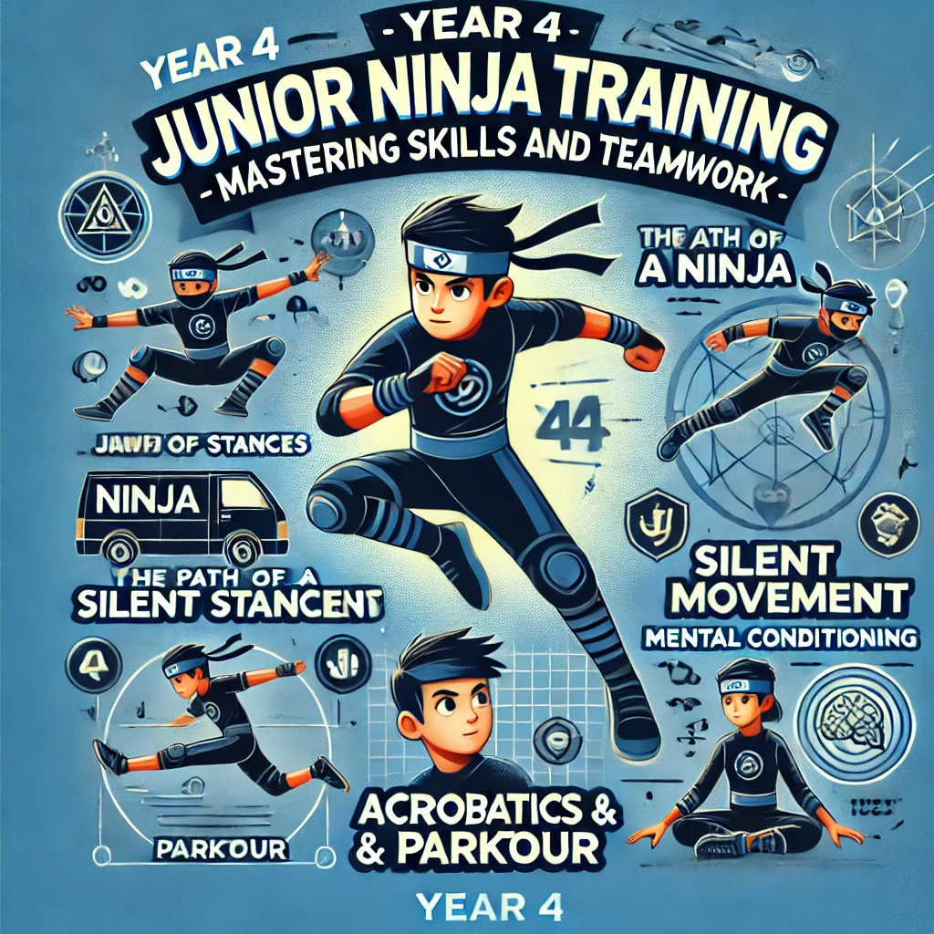 Junior Ninja Training – Mastering Skills and Teamwork (Year 4)