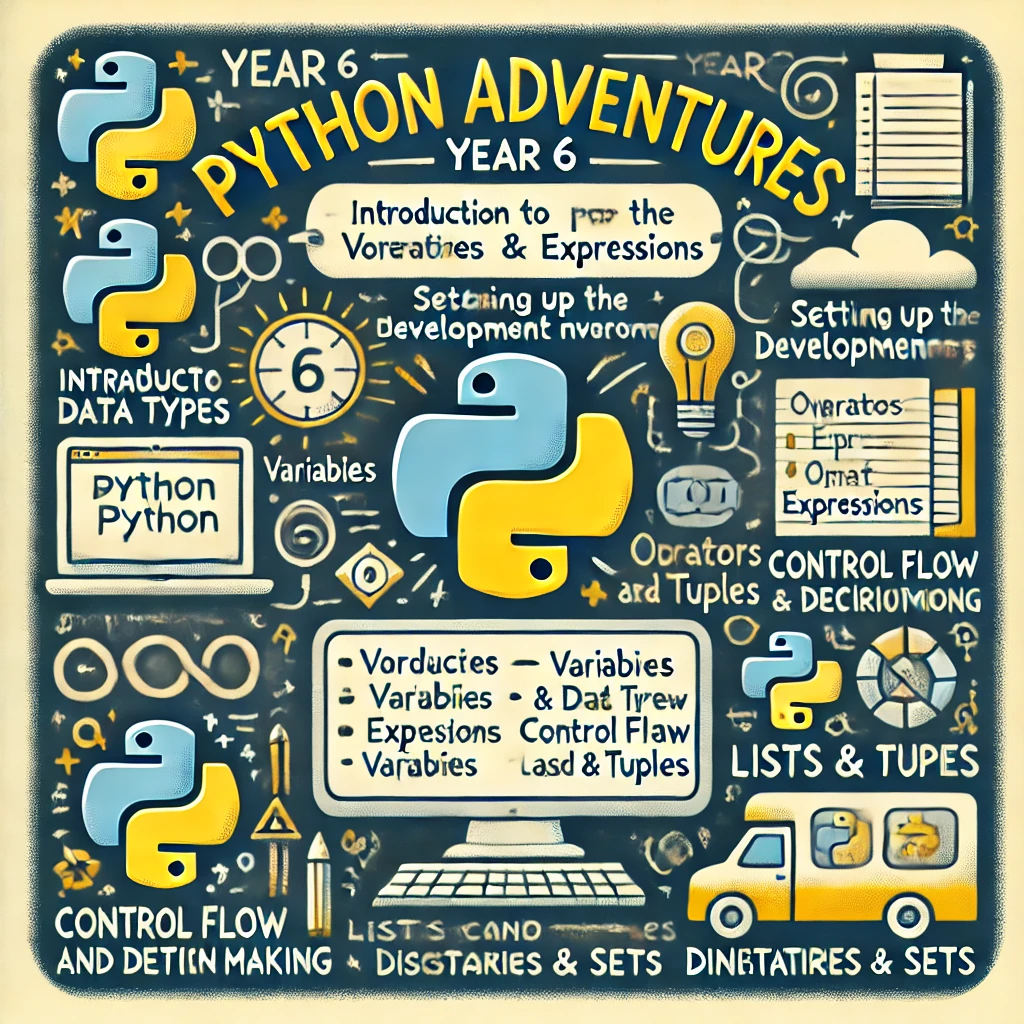 Python Adventures for Year 6