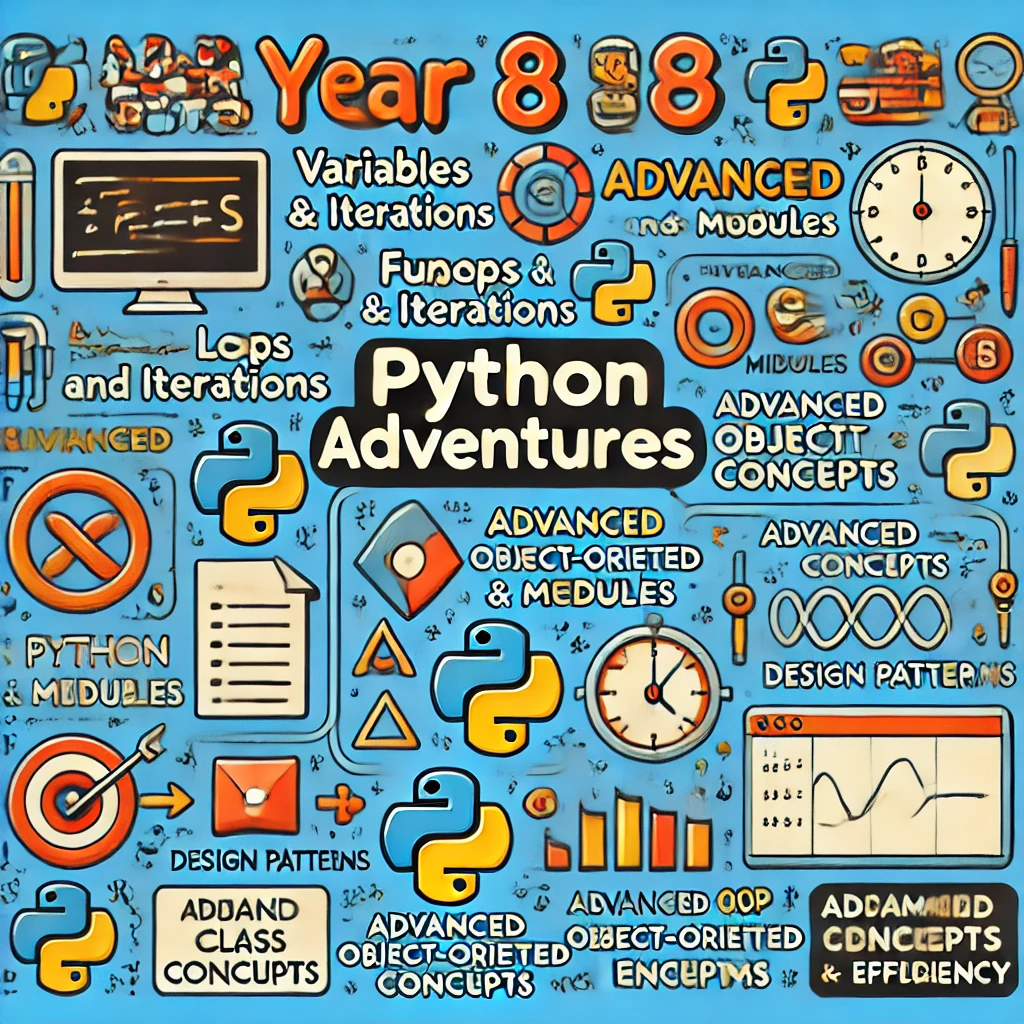 Python Adventures for Year 8